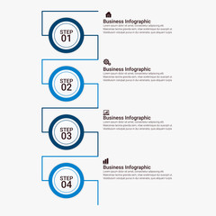 vector abstract  thin line infographic elements. Business infographics