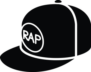 Naklejka premium Cap icon, vector line illustration