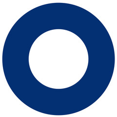 Bright gradient flat element for clipart and decor on the white isolated background..