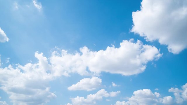 Time lapse, clear blue sky background,clouds with background.