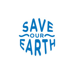 Save Earth concept illustration