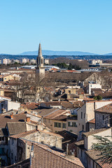 Fototapeta na wymiar the city of the popes of Avignon, in the south of France