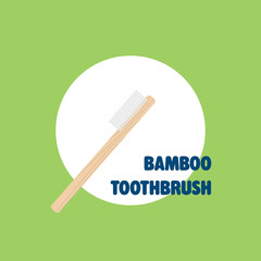 Bamboo toothbrush instead of plastic toothbrush. Zero waste tips.