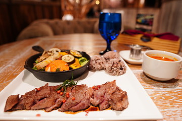 meat with vegetables