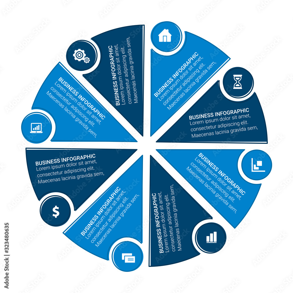 Poster abstract infographics number options template. vector illustration. can be used for workflow layout,