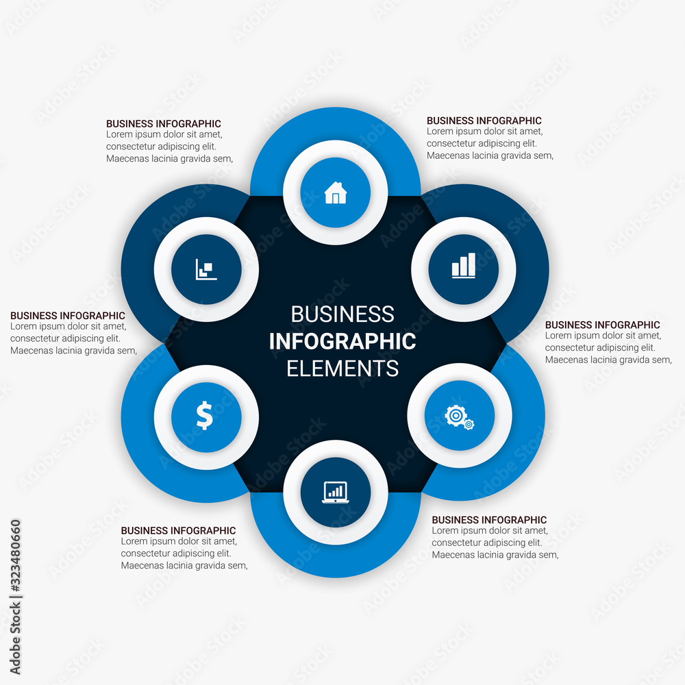 Poster abstract infographics number options template. vector illustration. can be used for workflow layout,