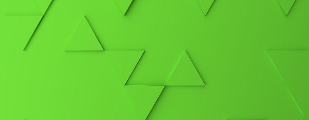 Abstract modern green triangle background