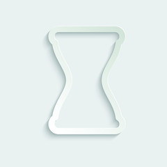 paper Hourglass  icon vector  illustration 