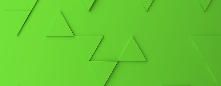 Abstract Modern Green Triangle Background