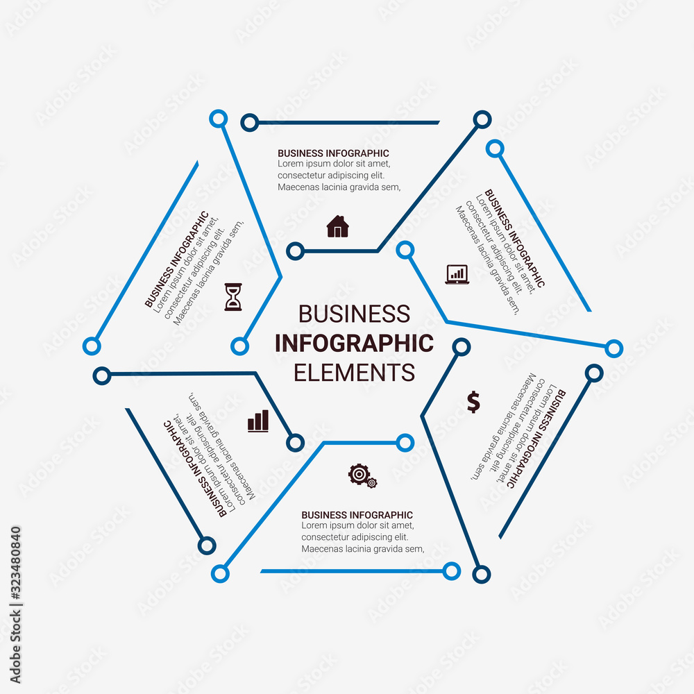 Poster abstract infographics number options template. vector illustration. can be used for workflow layout,