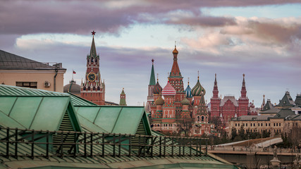 Obraz premium View of Kremlin in Moscow Russia