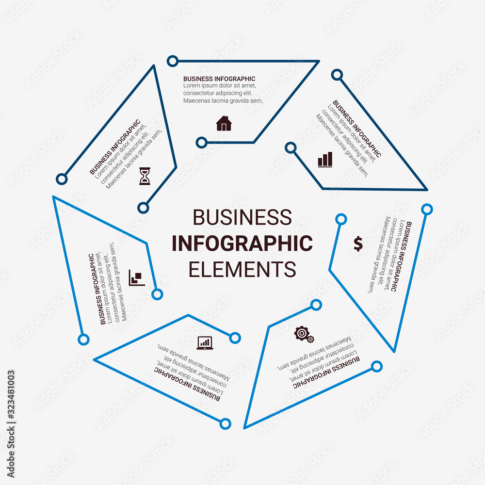 Poster abstract infographics number options template. vector illustration. can be used for workflow layout,