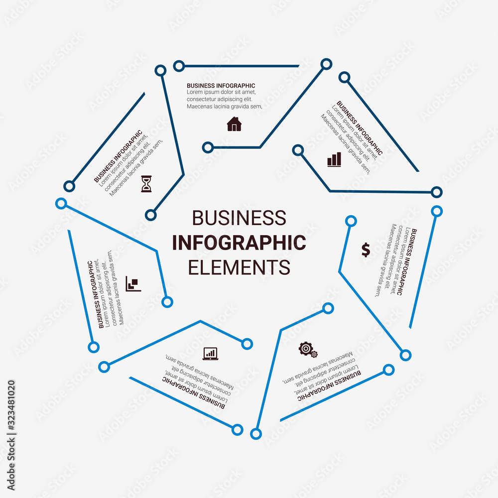 Poster abstract infographics number options template. vector illustration. can be used for workflow layout,