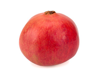 One Pomegranate isolated on a white background