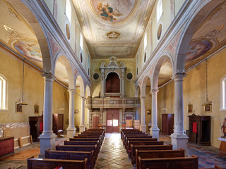 Kroatien - Motovun - Kirche des heiligen Stephan - Innenansicht
