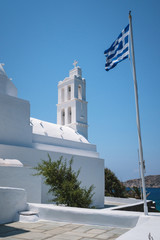 Griechenland-Flagge, Kirche, Fahne, griechisch