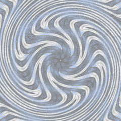 Fototapeta na wymiar Swirling radial pattern background in pastel blue and grey for swirl design. Helix rotation rays. Converging psychadelic scalable stripes. Fun sun light beams.