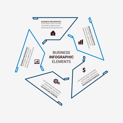 Timeline infographics design vector and marketing icons, layout, diagram, annual report, web design. Business concept with 3, 4, 5, 6, options, steps or processes.