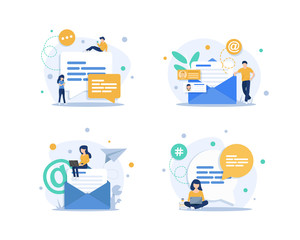 Email and messaging,Email marketing campaign,Working process, New email message