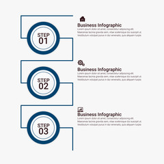 Business Infographic template. Design with numbers 2, 3, 4, 5, 6, options or steps.