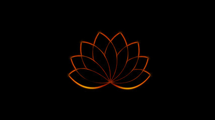 Obraz premium lotus flower zen illustation