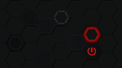 Black abstract background for web sites, covers, banners, flyers, headlines, landing pages, etc. Vector design.