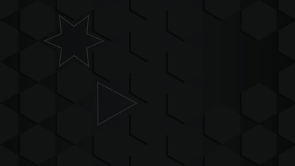 Black abstract background for web sites, covers, banners, flyers, headlines, landing pages, etc. Vector design.