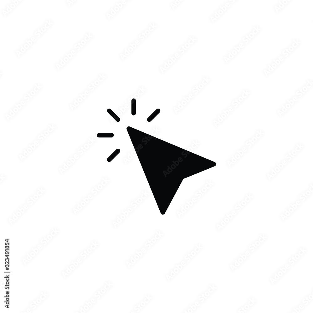 Poster click icon. cursor symbol icon. mouse click symbol