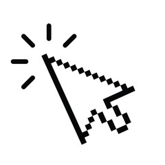 click icon. cursor symbol icon. mouse click symbol