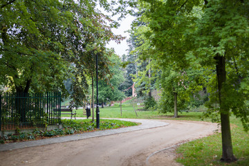 Fototapeta na wymiar Park Żeromskiego, Żoliborz, Warsaw, Poland