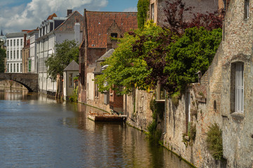 Typical ancient houses in Bruges, Belgium