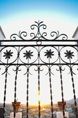 Gate to sunset in Granada