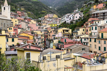 Fototapeta na wymiar view of old town of Italy