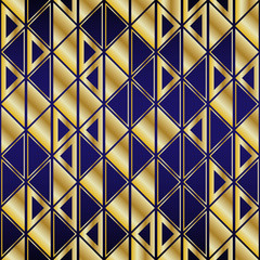 .Golden seamless geometric premium pattern. Vector illustration for wrapping paper, fabric, background