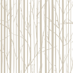 Branches of trees intertwine. Seamless pattern natural theme. Branches and stripes pattern - 323496418