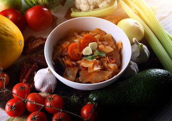 healthy and light vegetable soup
