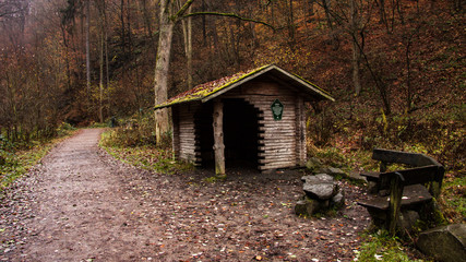hiking hut - hiking in the Rabenauer Grund