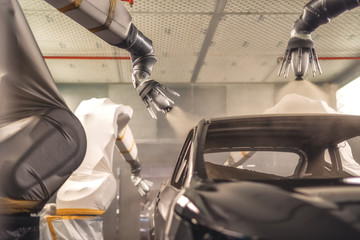 Production line of automobile plant, painting shop