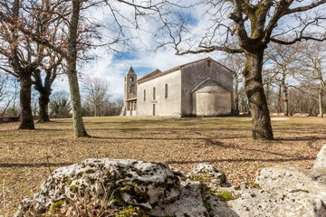 The church of st. Mary, Modrusani, Istria, Croatia
