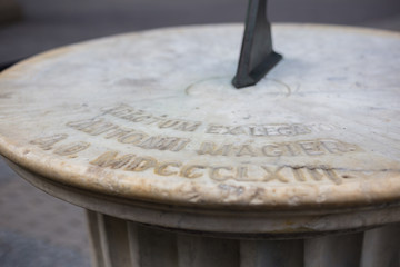 The Sundial in Ogród Saski, Warsaw, Poland