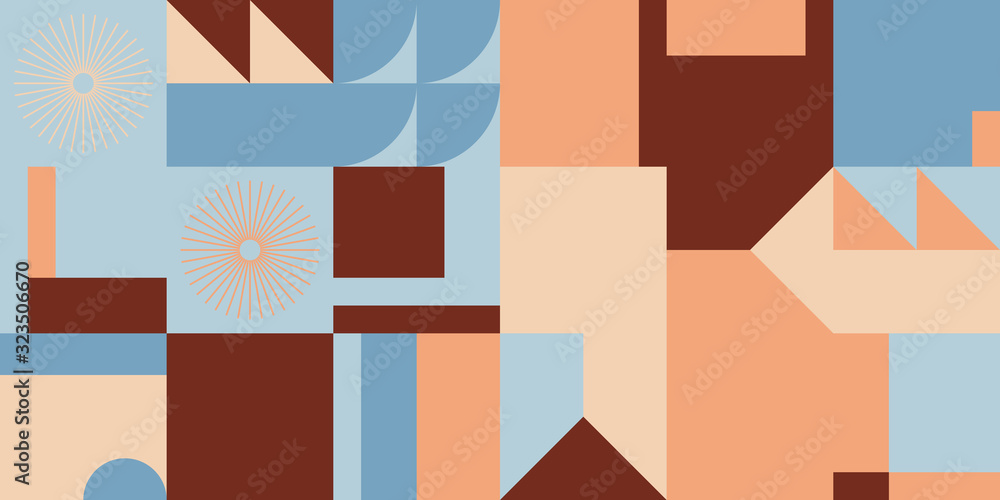 Poster brutalism design abstract vector pattern