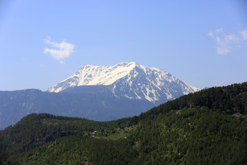 Naklejka premium Famous Turkey Tahtaly Mountain
