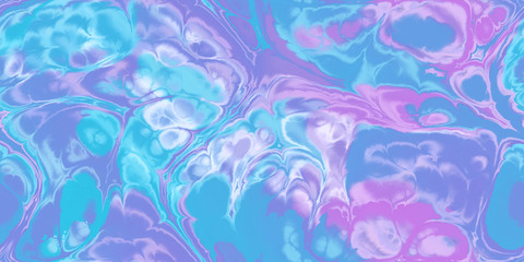 Fototapeta na wymiar marbleized purple plum turquoise white seamless tile