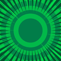 Comic abstract green concept