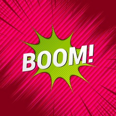 Comic explosive dynamic template