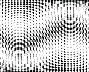 Halftone texture abstract black and white. Monochrome vintage background.Squares technology pattern.Design element for prints, web pages, template