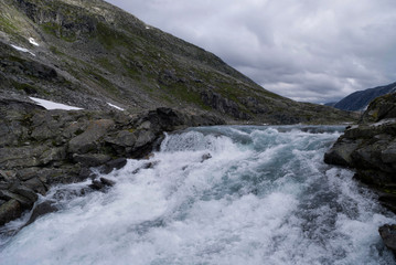 Waterfall on the Strynefjell road