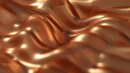 Metal luxury background drapery. 3d illustration, 3d rendering.