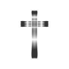 Christian Cross icon - vector.