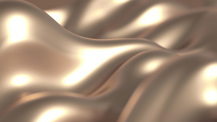 Metal luxury background drapery. 3d illustration, 3d rendering.